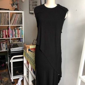Dramatic black OAK maxi dress